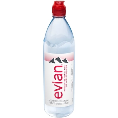 Evian Spring Water, Bottle 750 ml, $0.53/100ml