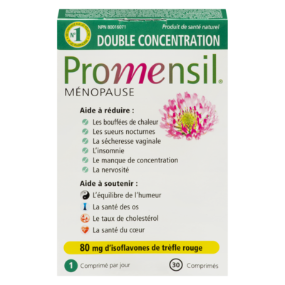 Promensil ménopause double concentration 30 ea, 1,42 $/1ch