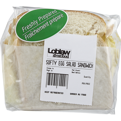 Egg Salad Sandwich on White