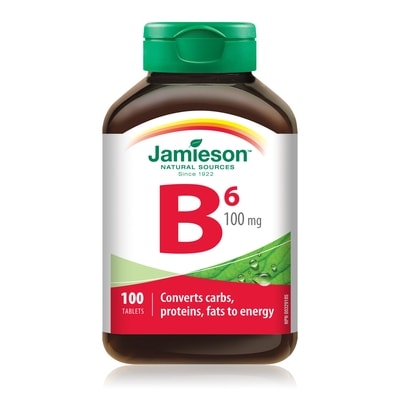 Jamieson Vitamin B6 100 mg (Pyridoxine) 100 ea, $0.15/1ea