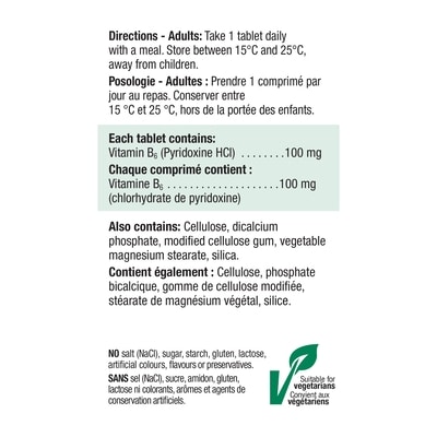 Vitamin B6 Pyridoxine Caplets