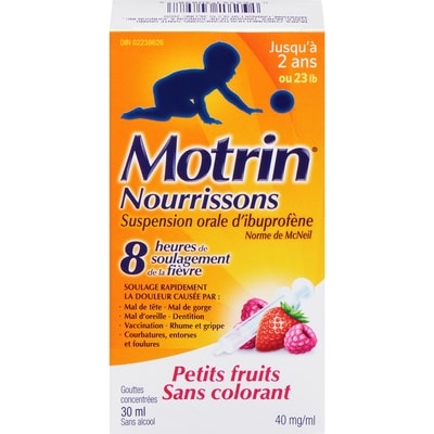 Motrin Gouttes pour nourrissons sans colorant 30 ml, 41,63 $/100ml