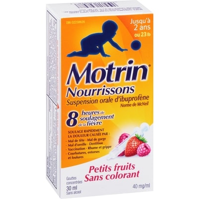 Gouttes pour nourrissons sans colorant