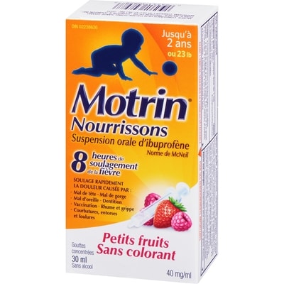 Gouttes pour nourrissons sans colorant