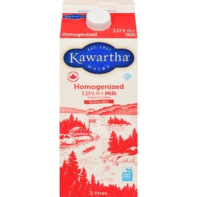 Kawartha Milk, Homogenized 2 l, $0.29/100ml
