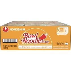 n*u様 spicygem 新作 studs bowl tiny chipped Nong Shim Bowl Noodles, Spicy Chicken - 86 g | Zehrs