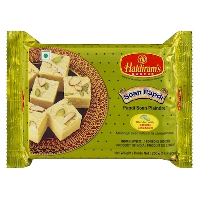 Haldiram’s Sohan papdi 250 g, 1,40 $/100g