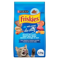 Purina Friskies Mélange du Chef, Nourriture Sèche pour Chats 1,5 kg 1.5 kg, 0,49 $/100g