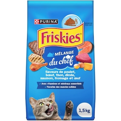 Purina Friskies Mélange du Chef, Nourriture Sèche pour Chats 1,5 kg 1.5 kg, 0,49 $/100g