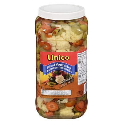 Unico Légumes mixtes format Club 4 l, 0,32 $/100ml