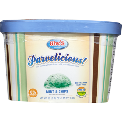 abes Ice Cream, Mint & Chocolate Chip 1.65 l, $1.03/100ml