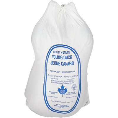 null Frozen Utility Duck $8.80/1kg $3.99/1lb