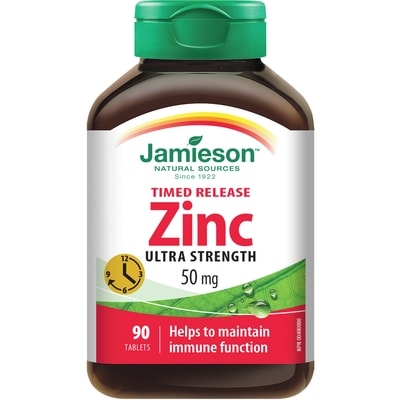 Jamieson Zinc 50 mg Timed Release 90 ea, $0.19/1ea