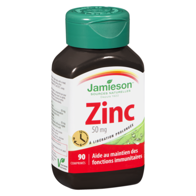 Zinc 50 mg à libération prolongée
