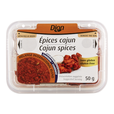 Dion Épices cajun 50 g, 7,00 $/100g