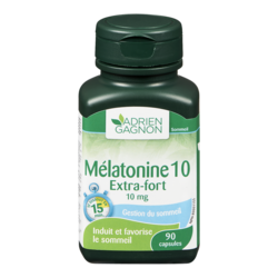 Adrien Gagnon Mélatonine 90 ea, 0,13 $/1ch