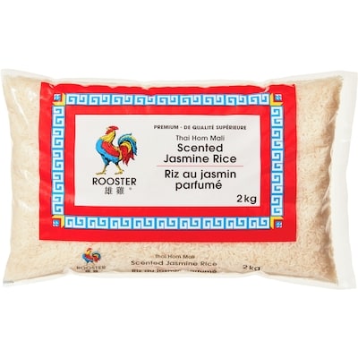 Rooster Thai Hom Mali Scented Jasmine Rice 2 kg, $0.30/100g