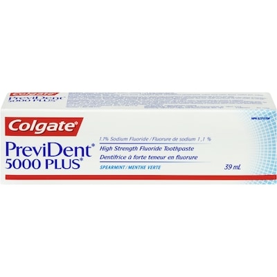 Colgate Dentifrice Prevident Menthe Verte 5000 Plus 39 ml, 42,28 $/100ml