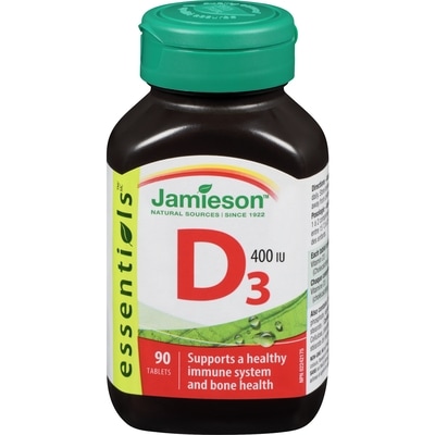 Jamieson Vitamin D 400 IU 90 ea, $0.09/1ea