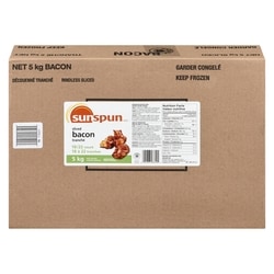 Sunspun Sliced Bacon 5 kg, $1.38/100g