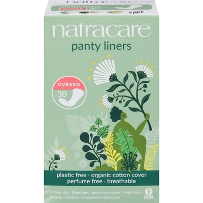 Natracare Panty Liners Curved 30 ea, $0.20/1ea