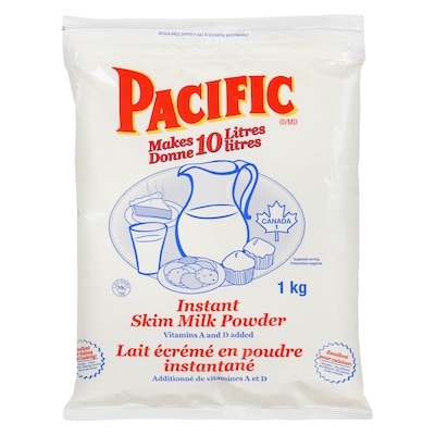 Pacific Foods Skim Milk Powder 1 kg, $1.35/100g