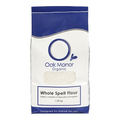 Oak Manor Organic Whole Spelt Flour 1.25 kg, $0.88/100g