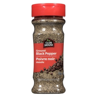 Club House Poivre Noir Moulu 115 g, 5,64 $/100g