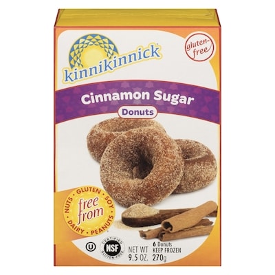 Kinnikinnick Gluten-Free Cinnamon Sugar Donuts 270 g, $2.96/100g