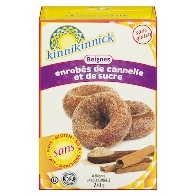 Kinnikinnick Beignes au sucre et à la cannelle sans gluten 270 g, 2,77 $/100g