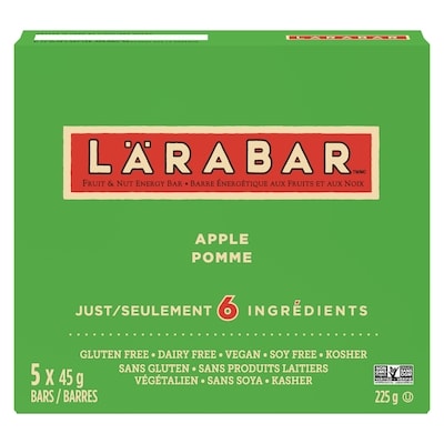 Larabar Barre Energetique Aux Fruits Et Aux Noix Pomme 225 g, 3,11 $/100g