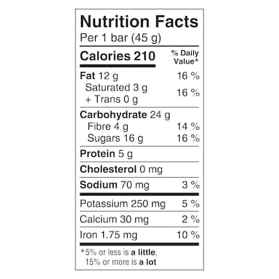 Fruit & Nut Energy Bar, Peanut Butter Chocolate Chip 5-Pack