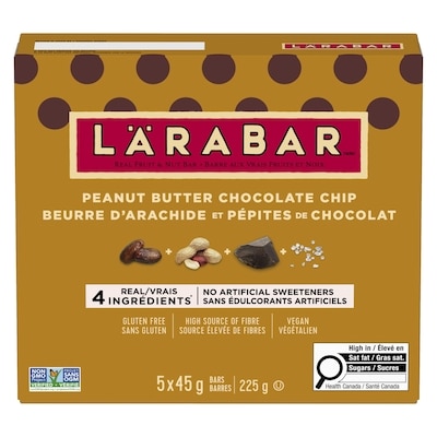 Barre énergétique beurre d’Arachide et pépites de chocolat 5 barres