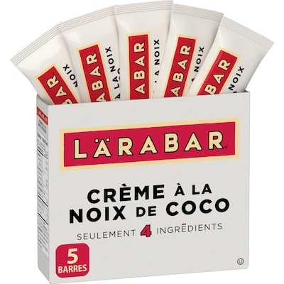 Larabar Barre énergétique aux fruits et aux noix à saveur de tarte à la noix de coco  5 x 48g 240 g, 2,91 $/100g