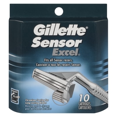 Gillette Sensor Excel Men's Razor Blade Refills, 10 Ct 10 ea, $4.30/1ea