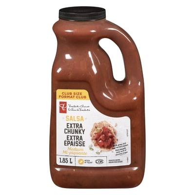 President's Choice Extra Chunky Medium Salsa 1.85 l, $0.70/100ml