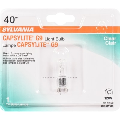 Sylvania Capsylite G9 Clear Light Bulb 1 ea, $9.00/1ea