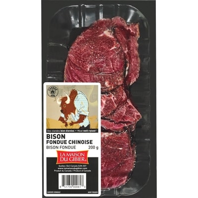 Maison Du Gibier Bison Fondue, Chinese 200 g, $8.00/100g