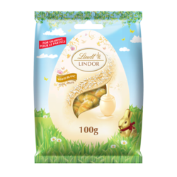 Sachet Mini œufs LINDOR au chocolat blanc
