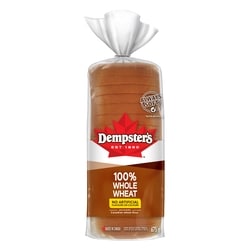 Dempster 100% Whole Wheat Bread 675 g, $0.67/100g