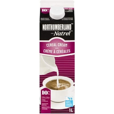 Northumberland Crème à céréales 10% 1 l, 0,38 $/100ml