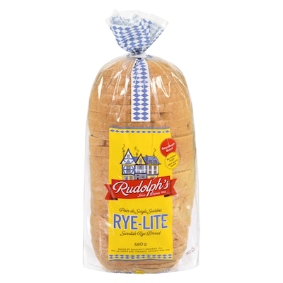 Rudolphs Light Rye Bread 680 g, $0.70/100g