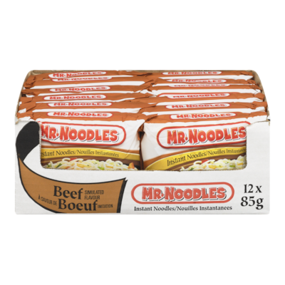 Mr Noodles Instant Noodles, Beef 12x85.0 g, $0.64/100g