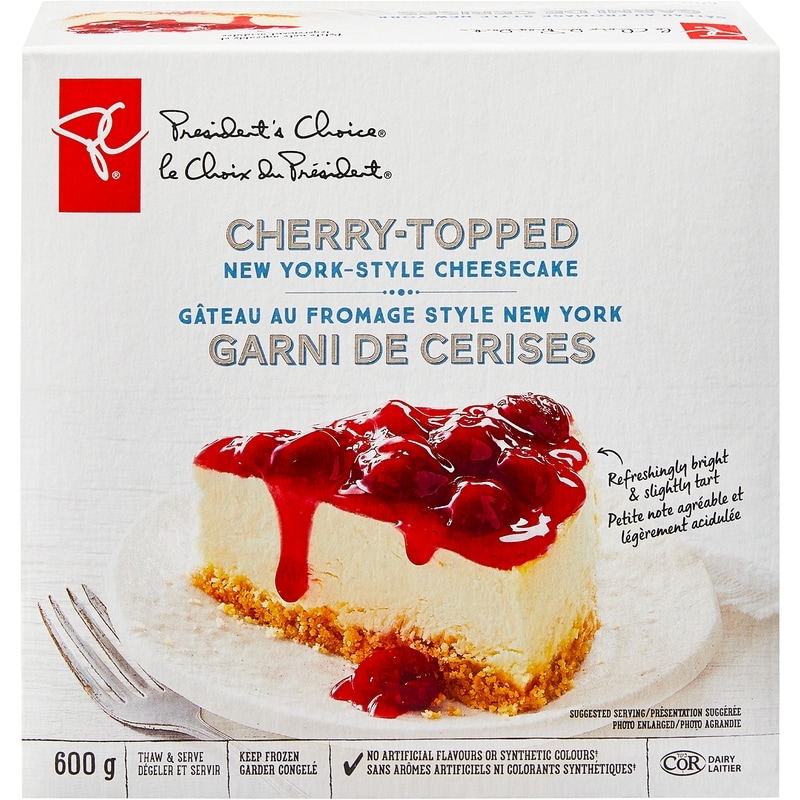  ニューヨーク限定Crember Cheesecake President's Choice Cherry-Topped New York-Style Cheesecake - 600 g
