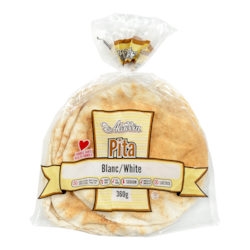 Montreal Pita White Pita Bread, Large 360 g, $0.64/100g