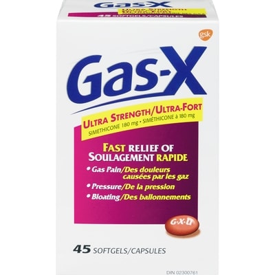 Gas-X Simethicone 180 Mg Ultra Strength 45 ea, $0.44/1ea
