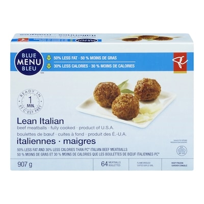 PC Menu Bleu Boulettes de boeuf italiennes 907 g, 1,10 $/100g