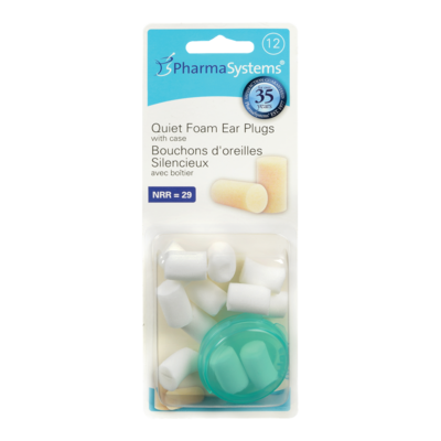 PharmaSystems Quiet Foam Ear Plugs 12 ea, $9.49/1ea