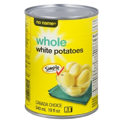 No Name Whole White Potatoes 540 ml, $0.37/100ml