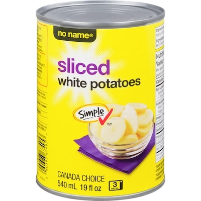 No Name Sliced White Potatoes 540 ml, $0.32/100ml